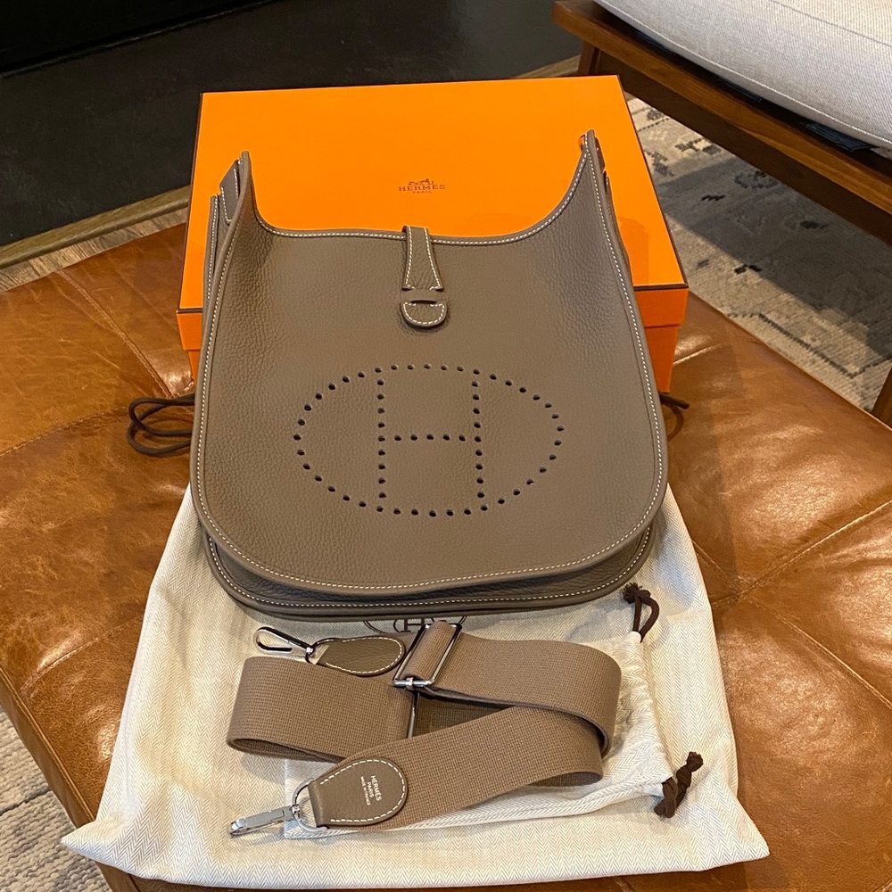 New Hermès Evelyne III 29 bag etoupe
